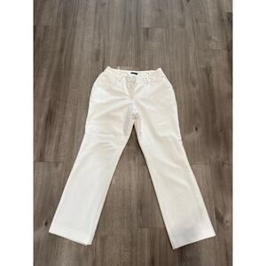 Worthington Curvy Fit Perfect Trouser Lined White Pants Women's Size 6P